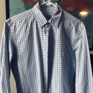 J crew NWOT size medium checkered blue shirt